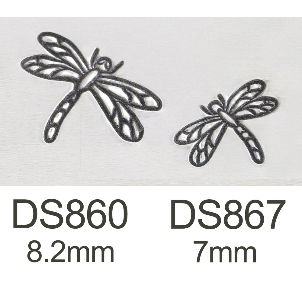 Metal Stamping Tools Dragonfly Metal Design Stamp, 8.2mm - Beaducation Original